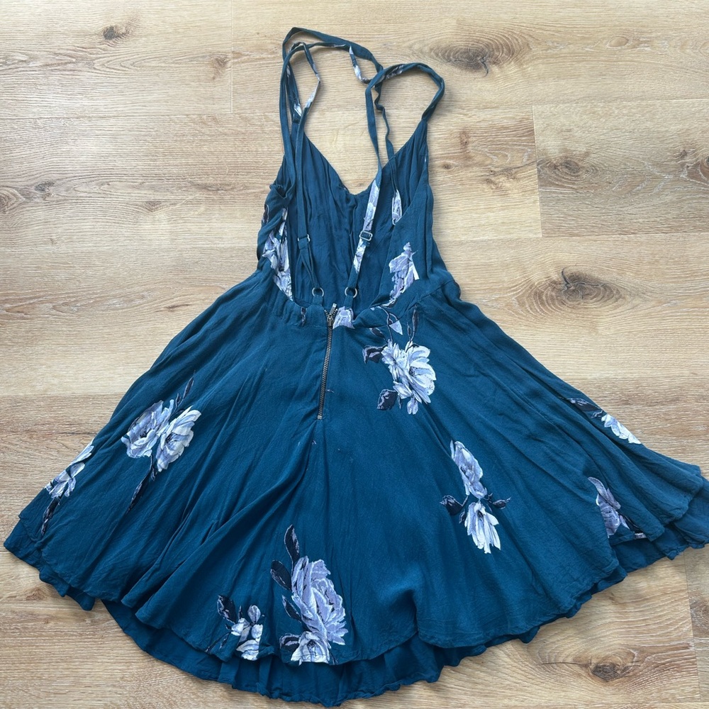 Kimchi Blue Teal Floral Dress - Picture 2 of 3